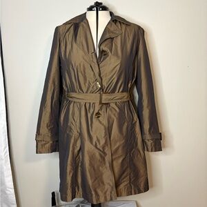 Talbots Tan Belted Trench Coat